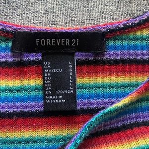 Multicolor crop tank top